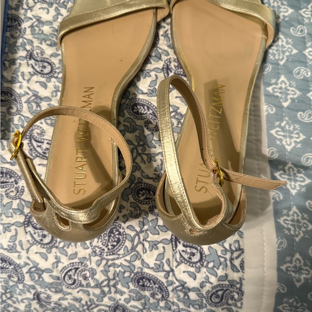Stuart Weitzman Gold Women's Sandals